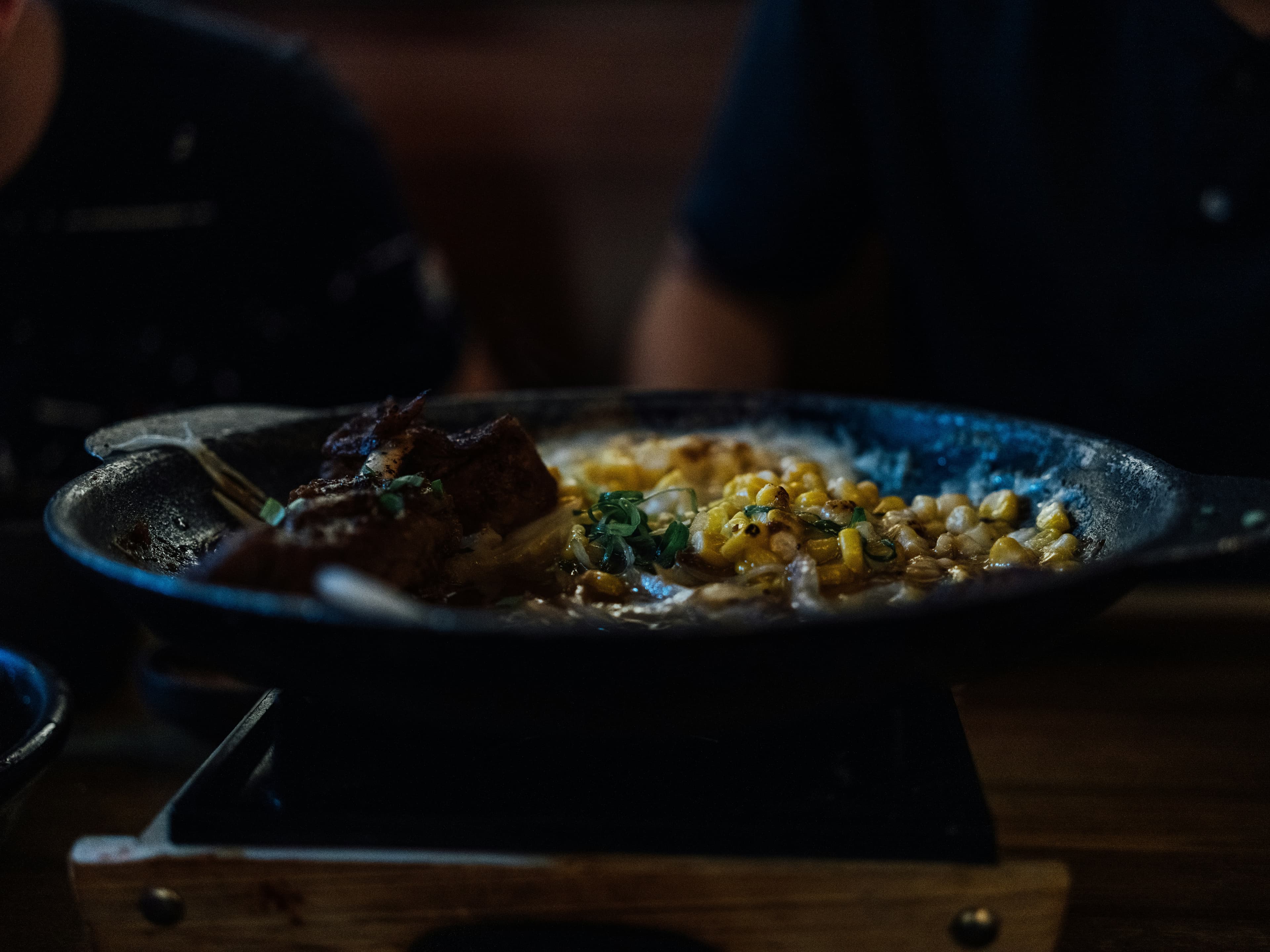Mexican street corn chicken skillet with cotija cheese